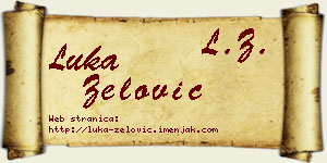 Luka Zelović vizit kartica